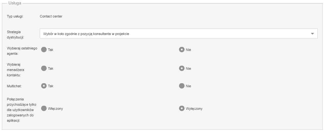 Zakładka Dodaj projekt okno Ogólne
