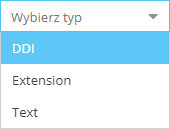 Lista typów numerów alternatywnych