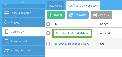 Mobile SDK Configurations